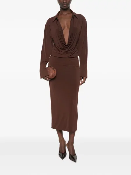 Lung rochie maxi The Andamane maro