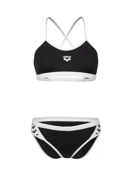 ARENA Costum de baie sport ICONS negru alb