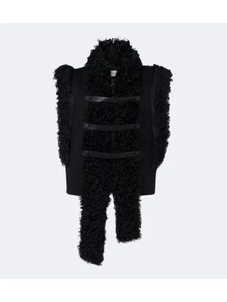 Vestă Fendi din piele negru