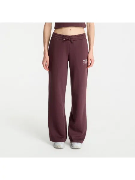 Pantaloni de trening New Balance Trackside Fleece Pant Cherry Leather L