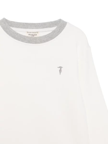 Sweter dziecięcy Trussardi biały