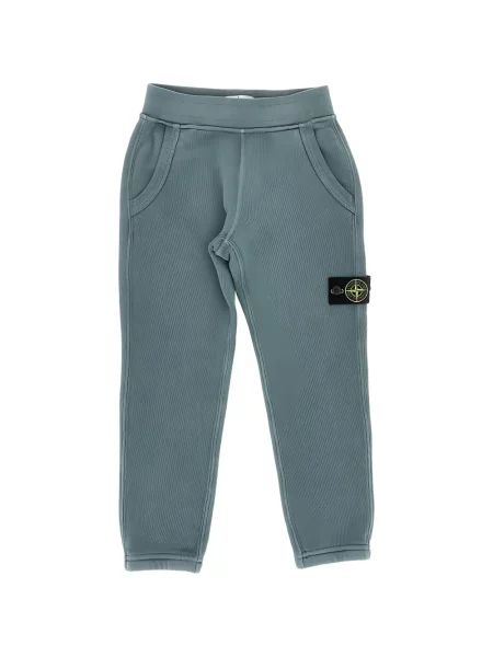 Spodnie dziecięce Stone Island niebieskie