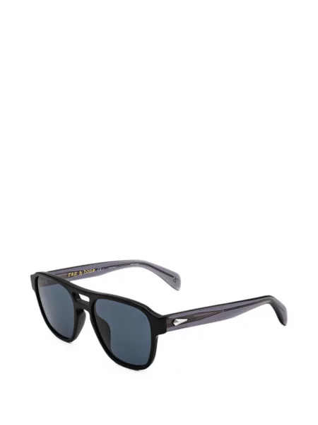 Ochelari de soare Rag & Bone cu imprimeu geometric negru