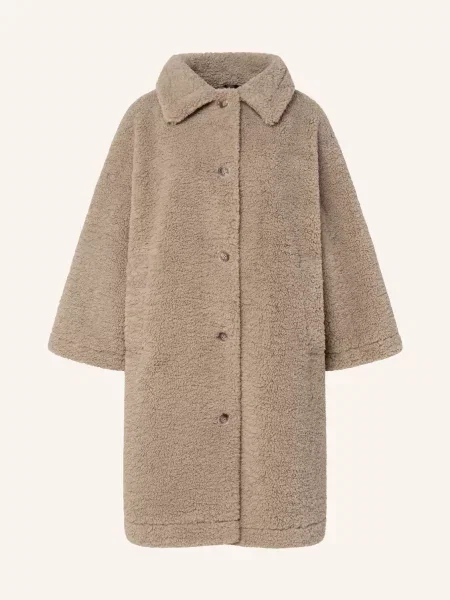 Joop! Płaszcz Z Futra Pluszowego Conorina beige beżowe
