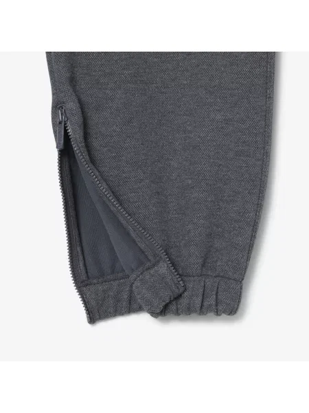 Lacoste Spodnie Dresowe Straight Fit Ciemnoszare szary