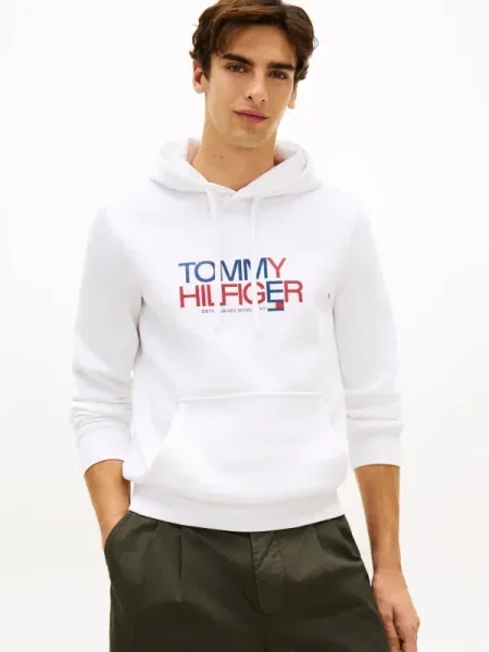 Tommy Hilfiger Hanorac BRAND LOVE alb