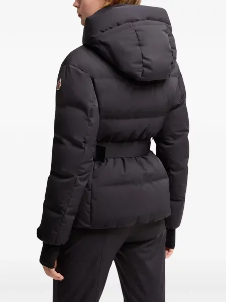 Препасан яке Moncler Grenoble с качулка синьо