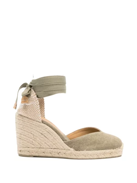 Cropp espadrile Castaner cu legături verde