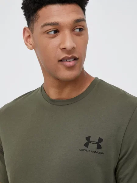 Under Armour футболка для тренувань з бавовною SPORTSTYLE LEFT CHEST