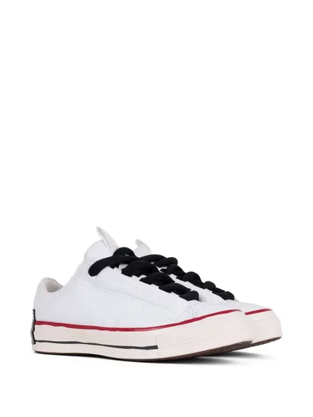 Sneakerși Converse One Star din piele de căprioară alb
