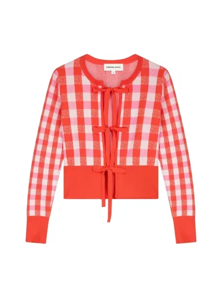 Wielobarwność kardigan Fabienne Chapot czerwony