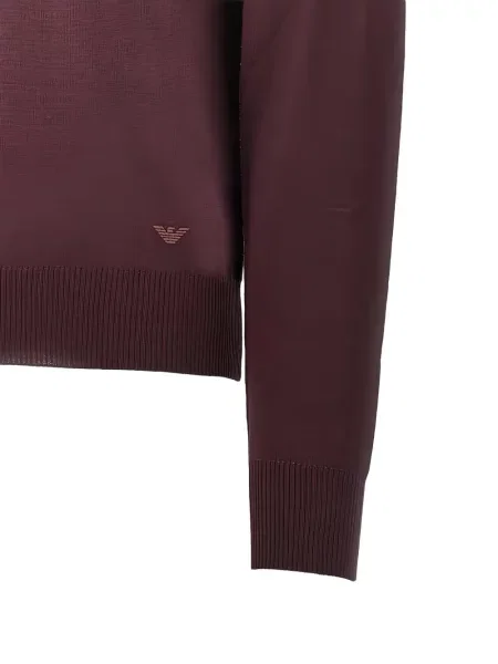 Pulover Emporio Armani de lână roșu