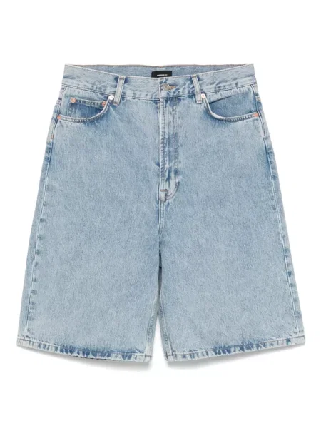 Pantaloni scurți din denim Wardrobe.nyc cu talie joasă albastru