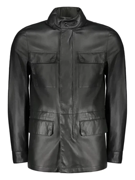 Кожено яке Moorer зелено