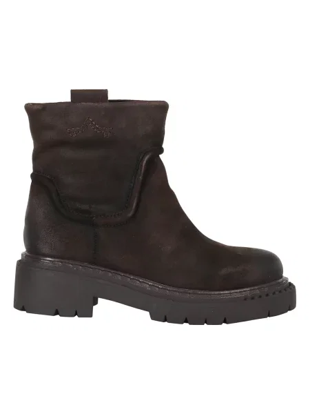 Buty do kostki Ash skórzane brązowe