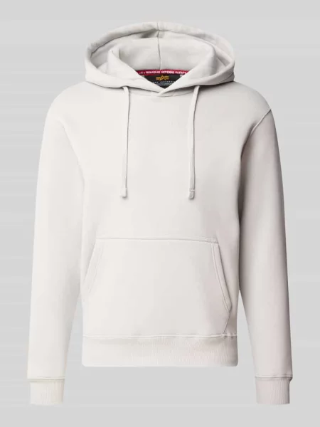 Bluza z kapturem o kroju relaxed fit z mieszanki bawełny z detalem z logo Alpha Industries