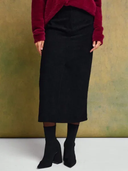 Юбка миди Lilove черная