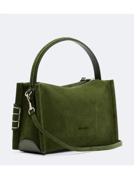 Pantofi loafer Jw Anderson din piele de căprioară verde
