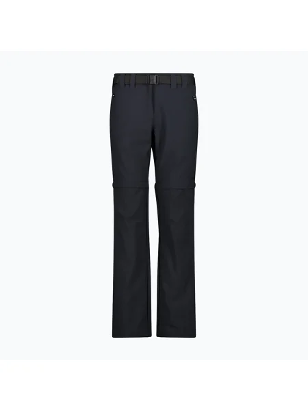 Pantaloni de trekking pentru femei CMP Zip Off antracite/festival
