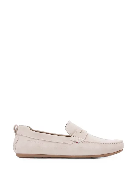 Pantofi loafer Tommy Hilfiger din piele de căprioară