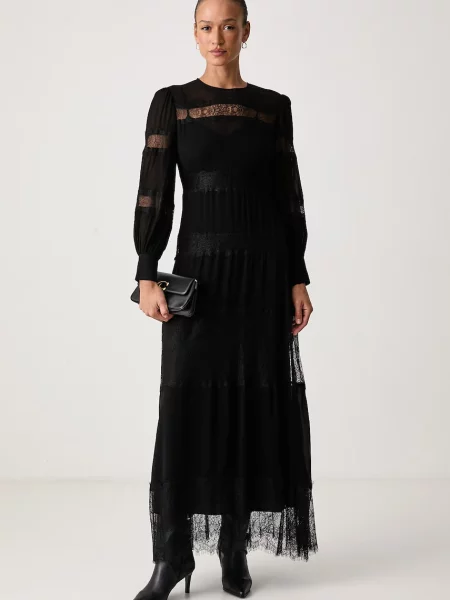 Twinset φόρεμα flared από μαύρο