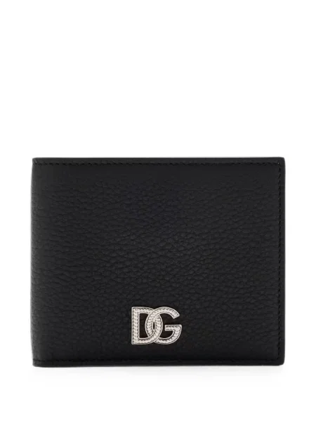 Portofel Dolce & Gabbana din piele cu autograf negru