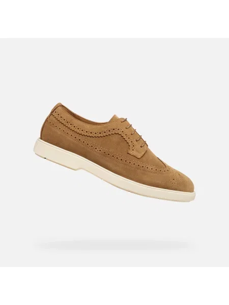 Geox pantofi de piele întoarsă U SPHERICA maro