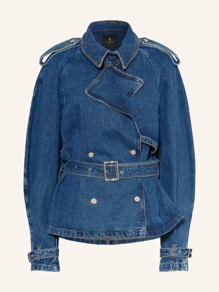 Anine Bing Džínová Bunda Pascale clean indigo washed blue modrá