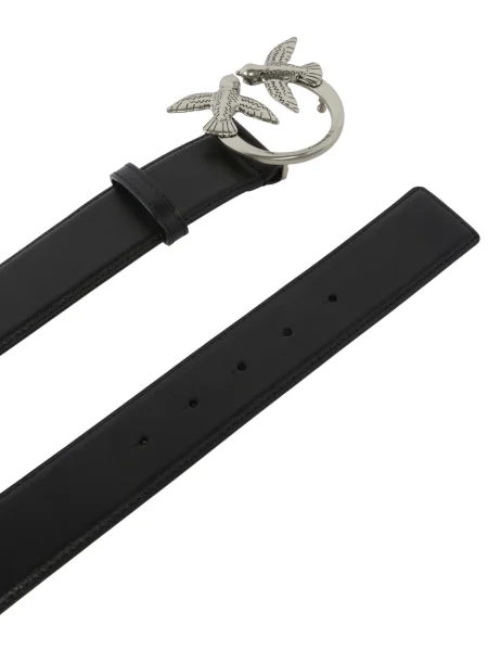 Kožni remen Pinko crna