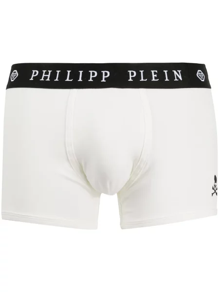 Boxeri Philipp Plein cu broderie alb