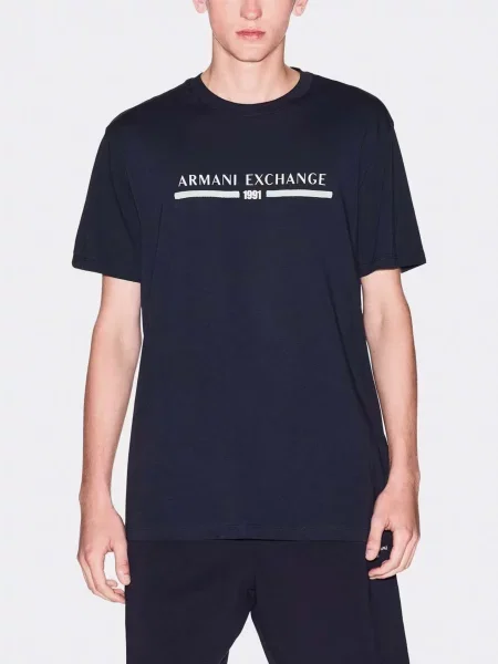Футболка Armani Exchange темно-синій синя