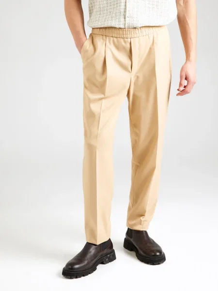 TOPMAN Pantaloni cutați bej