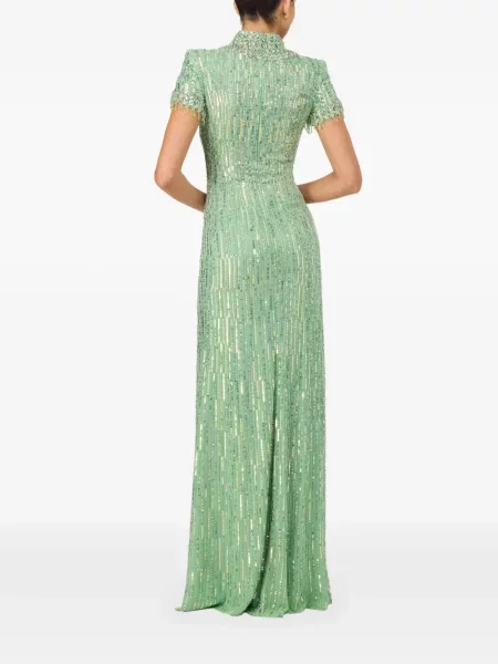 Rochie Jenny Packham cu mărgele verde
