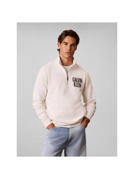 Mikina Calvin Klein Jeans béžová