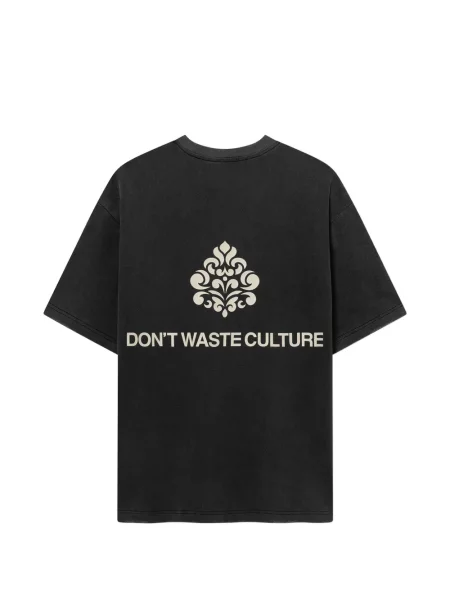 Tricou Don't Waste Culture cu imagine negru