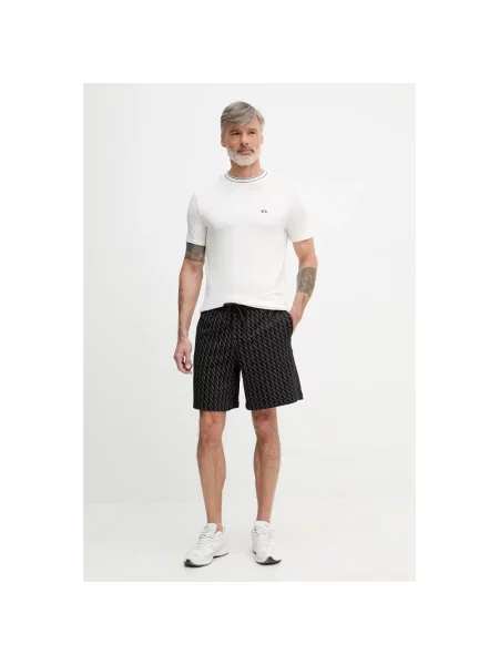 Armani Exchange szorty dresowe czarne
