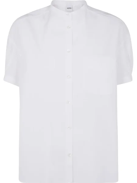 Cu peplum cămașă Aspesi alb