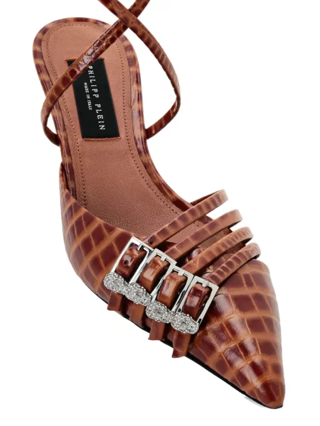 Pantofi cu toc Philipp Plein maro