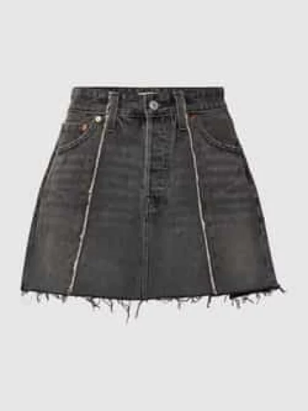 Spódnica jeansowa z 5 Levi's szara