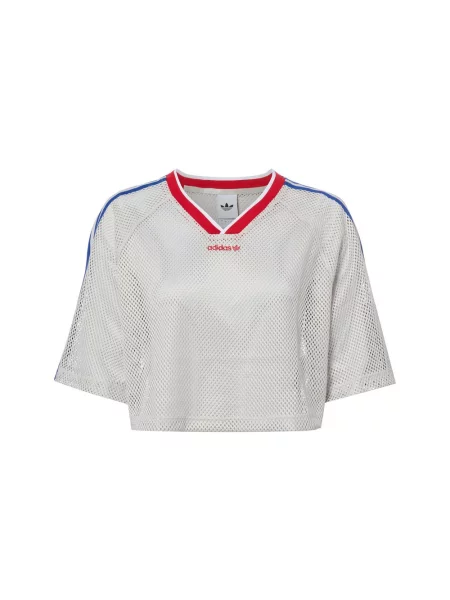 Adidas Originals koszulka z siateczki Kobiety szary|czerwony|niebieski S szara
