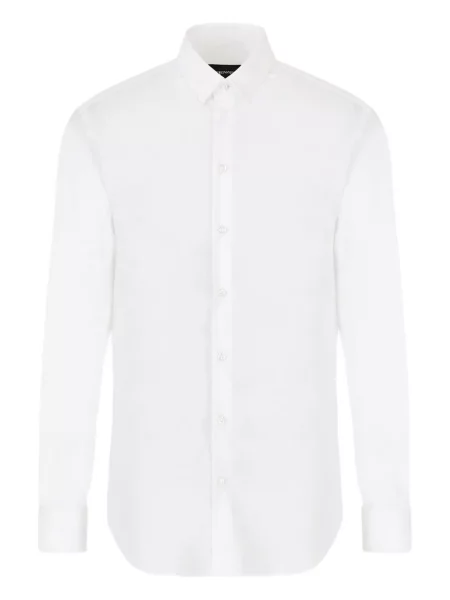 Cămașă Emporio Armani lungă alb
