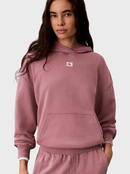 Махровое худи Calvin Klein розовое