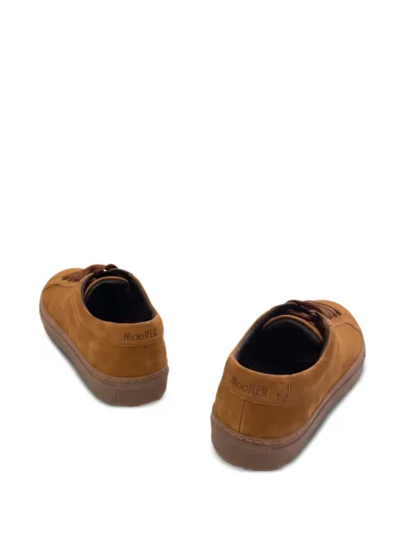 Sneakerși Moorer din piele de căprioară maro