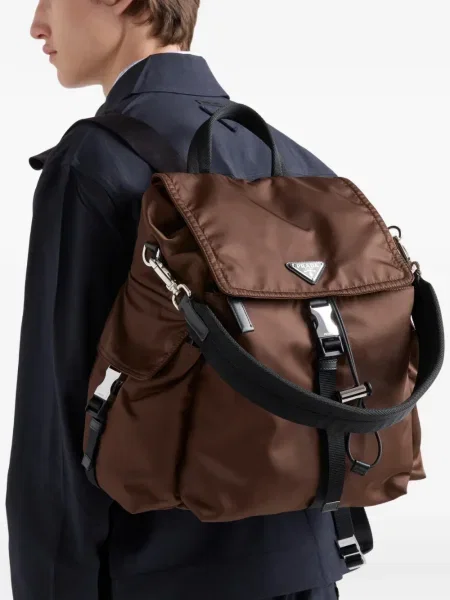 Rucsac Prada din piele maro