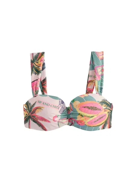 Next Sutien costum de baie pin / mai multe culori verde