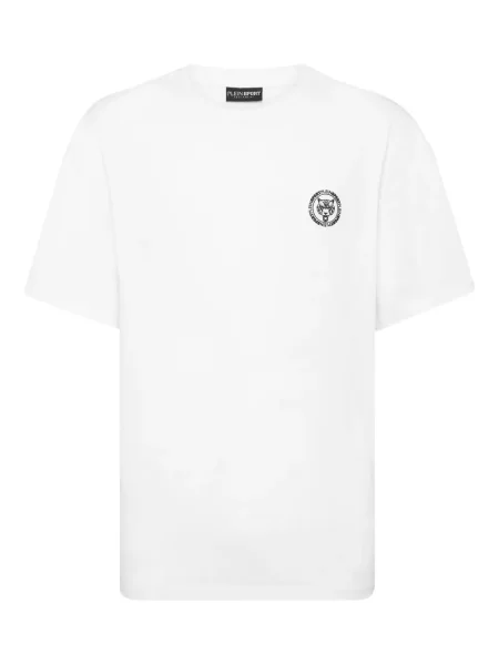 Tricou Plein Sport cu decolteu rotund alb