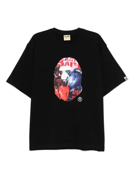 Tricou A Bathing Ape® cu imagine negru