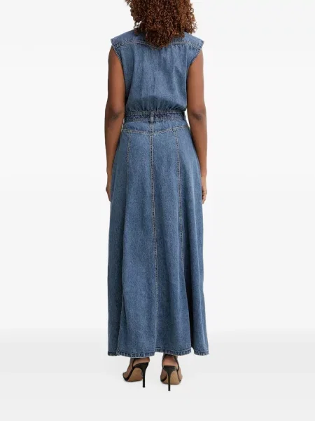 Rochie din denim Guess albastru
