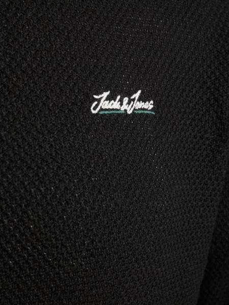 JACK & JONES Sveter Paul Tons mätová / čierna biela