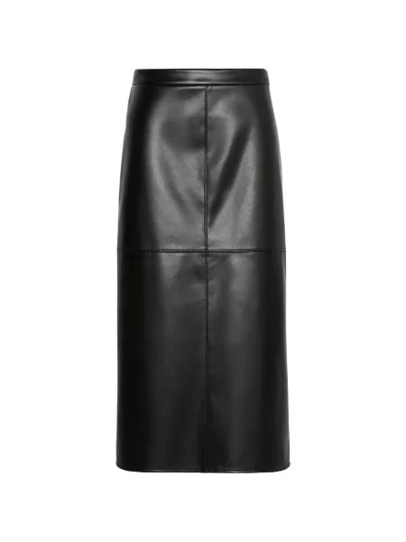 Fustă din piele 's Max Mara negru